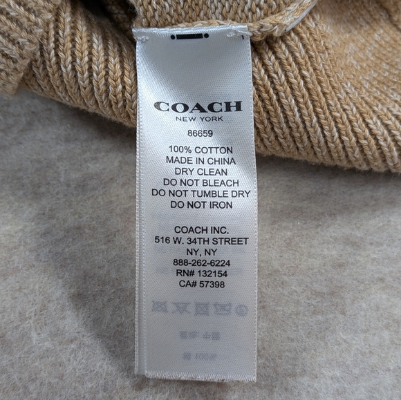 Coach 1941 *NWOT Dessert Night Landscape Jacquard Cotton Knit Sweater Small - Picture 9 of 10